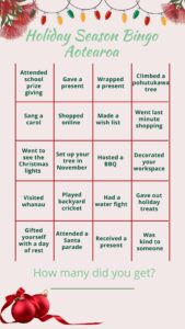 The Social Approach Holiday Bingo